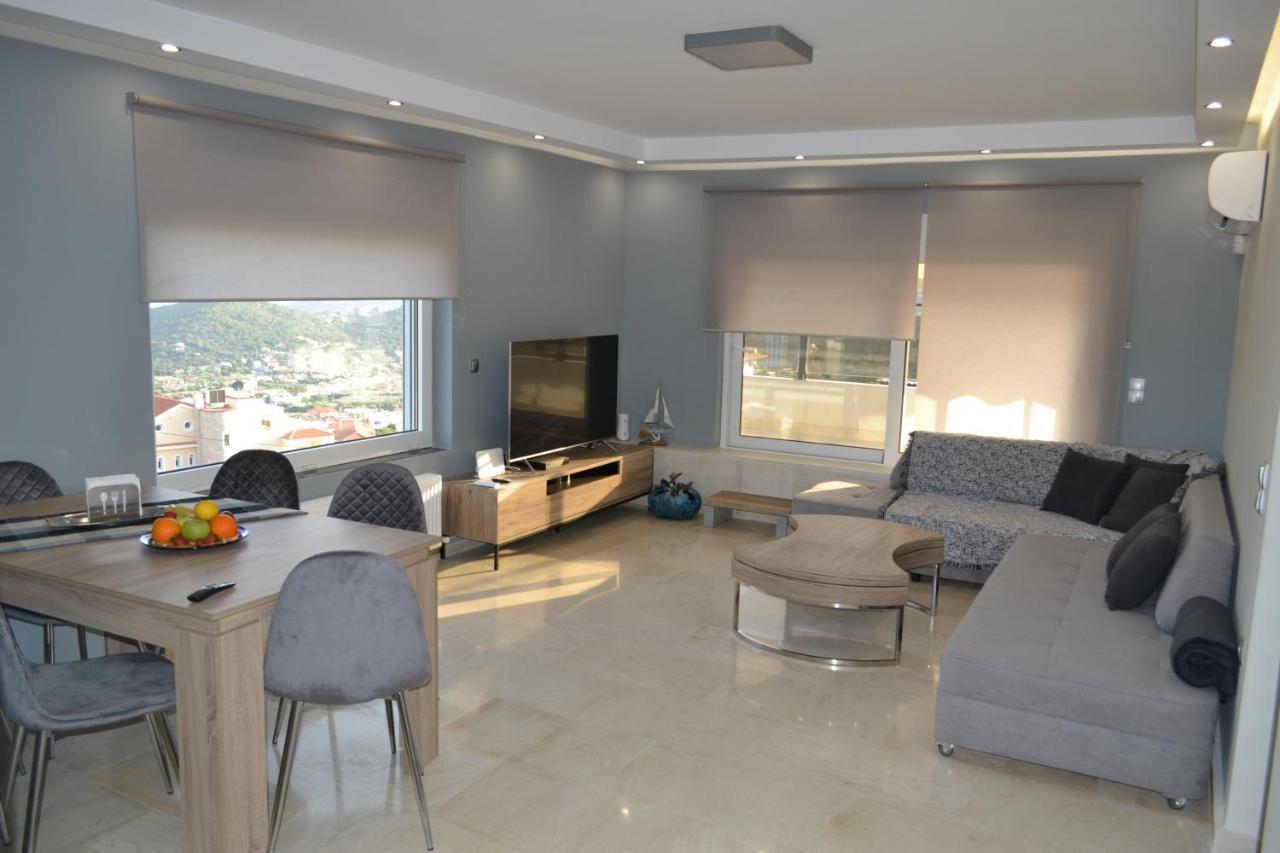 "Stergiou Luxury Apartments" Με Κοινη Πισινα Saronida Bagian luar foto