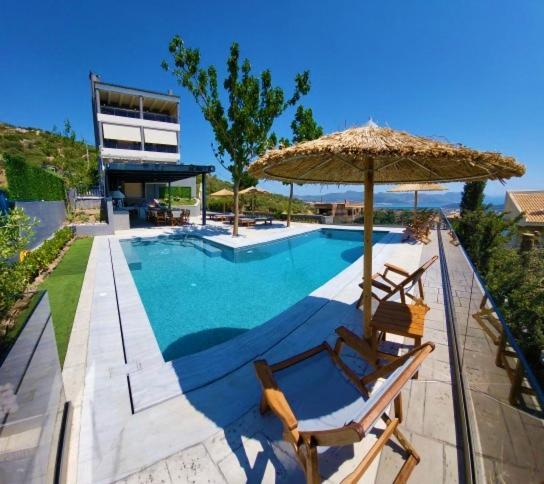 "Stergiou Luxury Apartments" Με Κοινη Πισινα Saronida Bagian luar foto