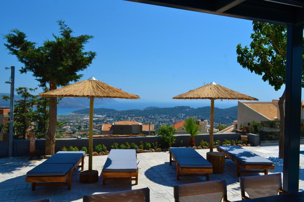 "Stergiou Luxury Apartments" Με Κοινη Πισινα Saronida Bagian luar foto