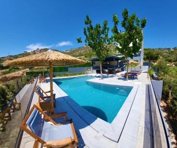 "Stergiou Luxury Apartments" Με Κοινη Πισινα Saronida Bagian luar foto