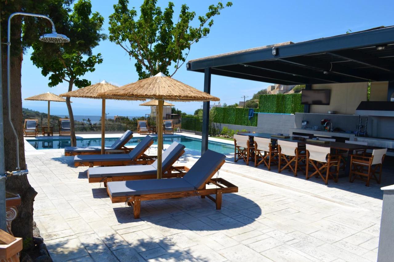 "Stergiou Luxury Apartments" Με Κοινη Πισινα Saronida Bagian luar foto
