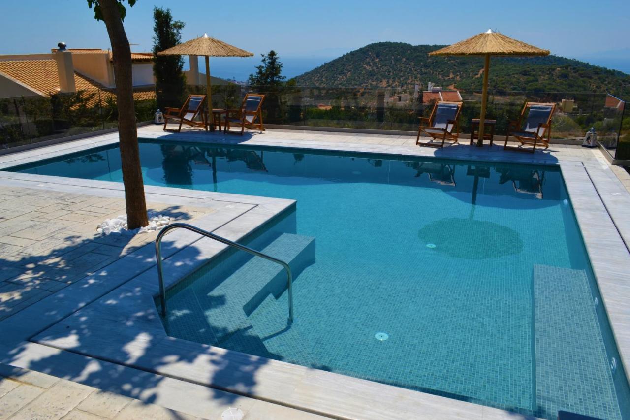 "Stergiou Luxury Apartments" Με Κοινη Πισινα Saronida Bagian luar foto