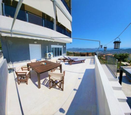 "Stergiou Luxury Apartments" Με Κοινη Πισινα Saronida Bagian luar foto