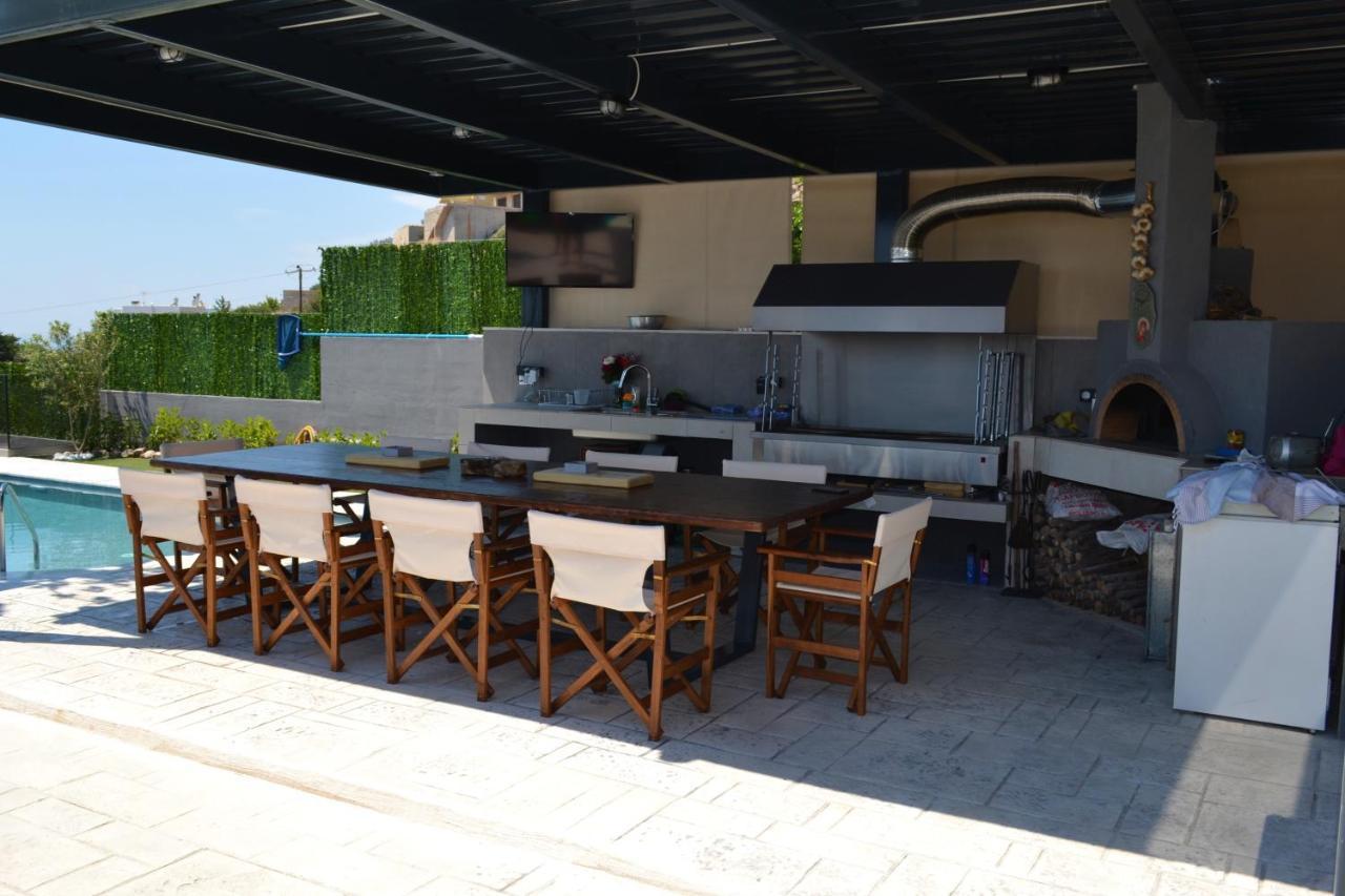 "Stergiou Luxury Apartments" Με Κοινη Πισινα Saronida Bagian luar foto