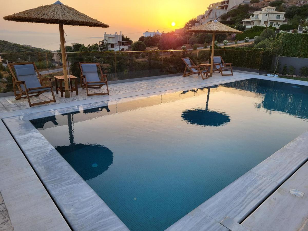 "Stergiou Luxury Apartments" Με Κοινη Πισινα Saronida Bagian luar foto