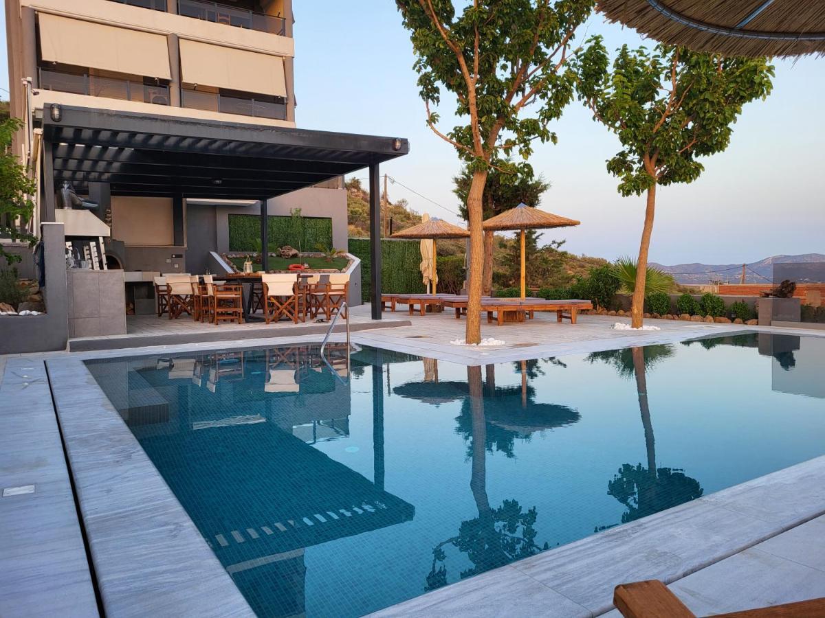 "Stergiou Luxury Apartments" Με Κοινη Πισινα Saronida Bagian luar foto
