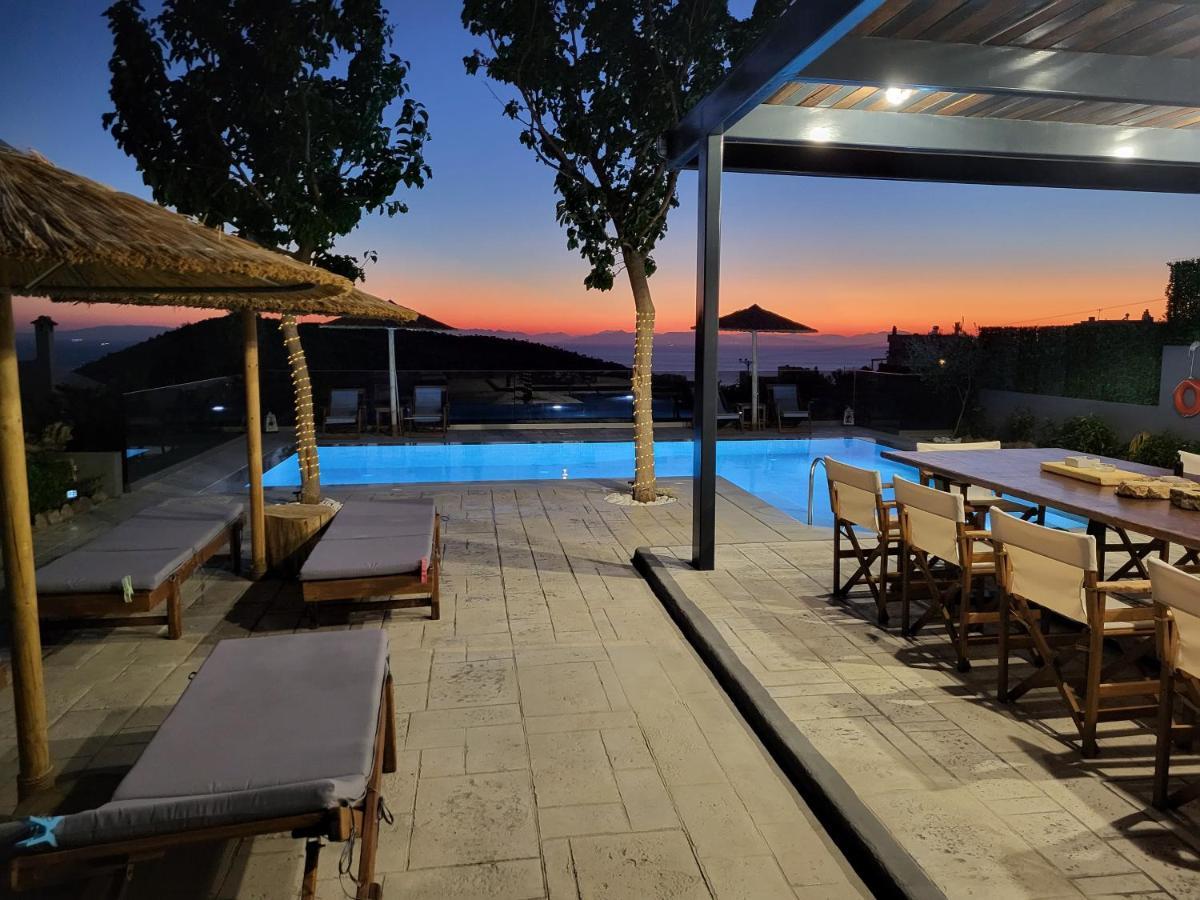"Stergiou Luxury Apartments" Με Κοινη Πισινα Saronida Bagian luar foto