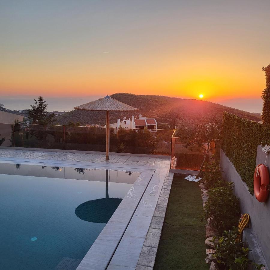 "Stergiou Luxury Apartments" Με Κοινη Πισινα Saronida Bagian luar foto